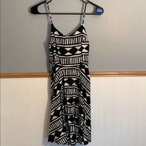 Black and White Aztec Dress